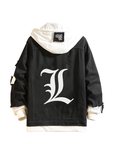 Giacca Denim Nera Death Note Modello1