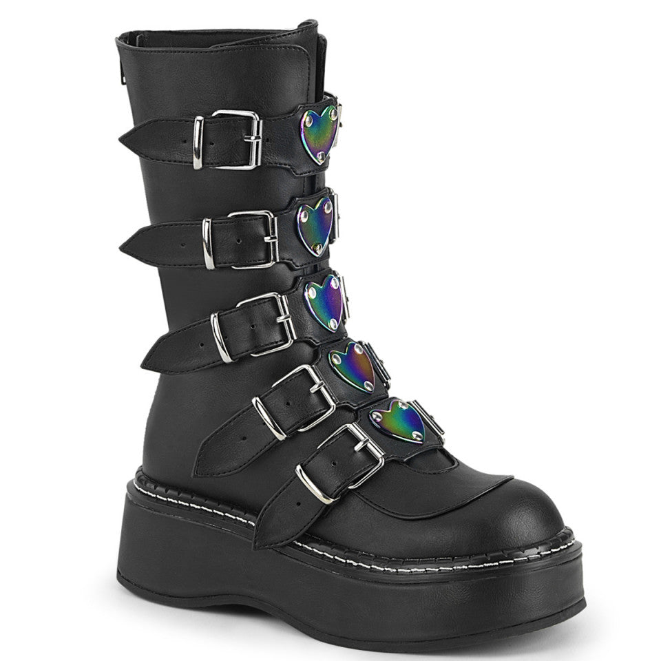 DemoniaCult EMILY-330 Black Vegan Leather