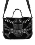 RESTYLE BORSA VELLUTO CON INSERTI IN METALLO E CUCITURA BARA