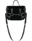 RESTYLE BORSA VELLUTO CON INSERTI IN METALLO E CUCITURA BARA