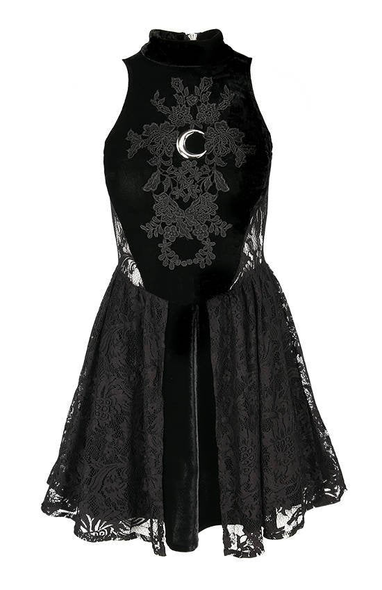 Vestito collo alto smanicato Dark
