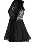 Vestito collo alto smanicato Dark