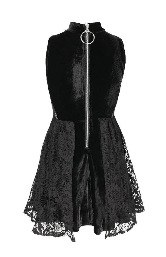 Vestito collo alto smanicato Dark