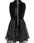 Vestito collo alto smanicato Dark