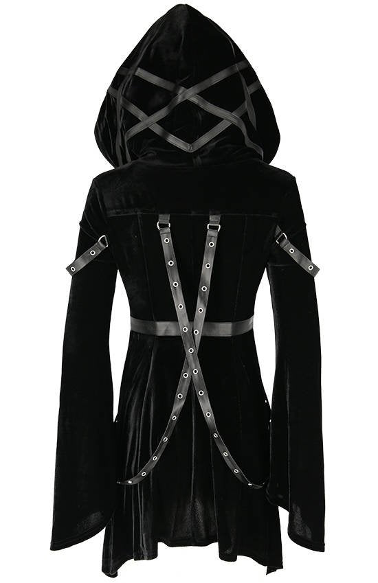 RESTYLE FELPA SIMIL CAPPOTTO IN VELLUTO