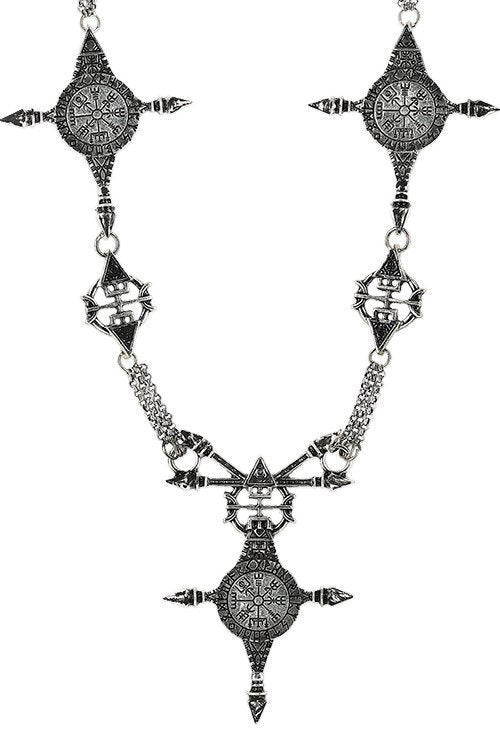 Collana Vegvisir Bussola Scandinava