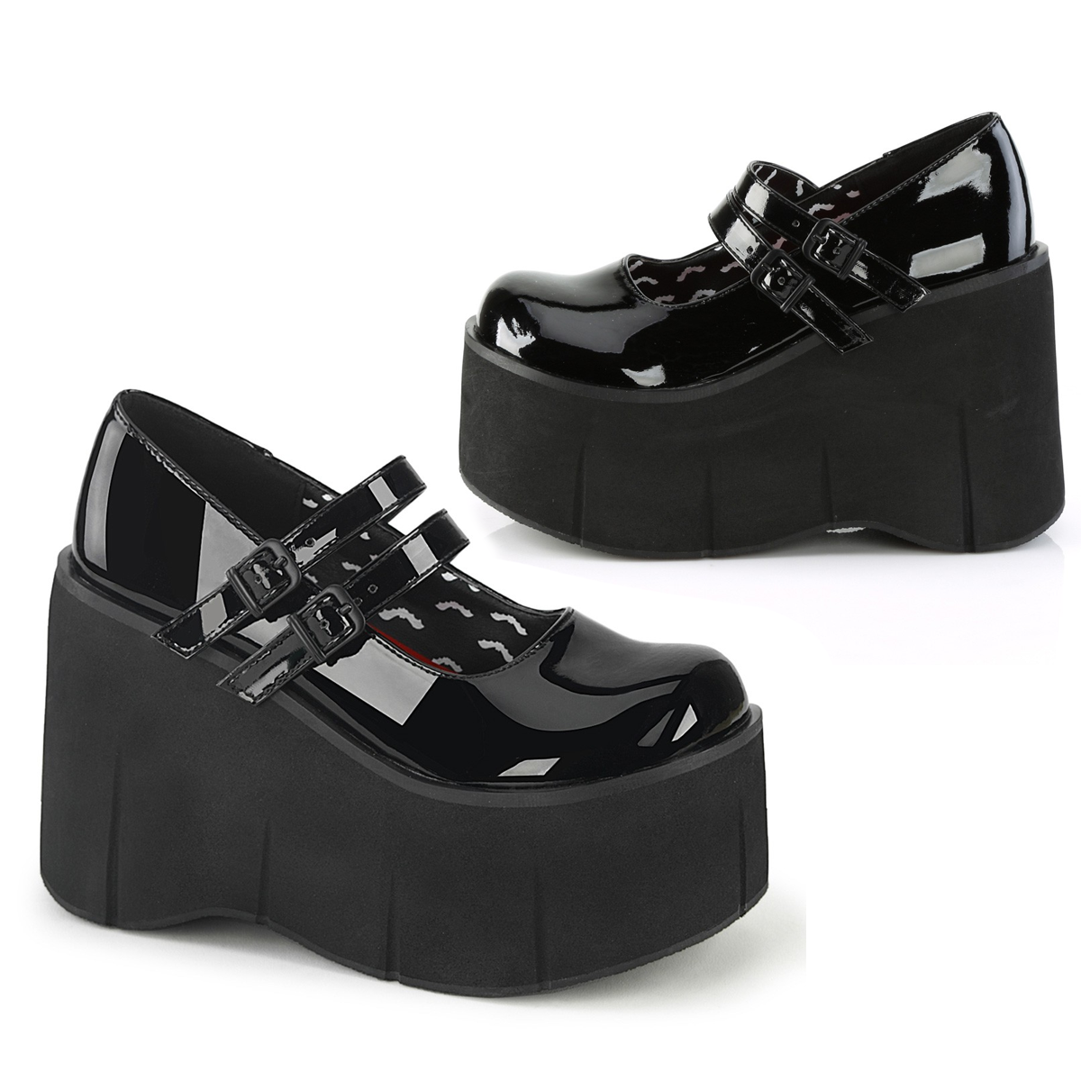 DEMONIACULT KERA-08 Black Pvc Vegan Leather