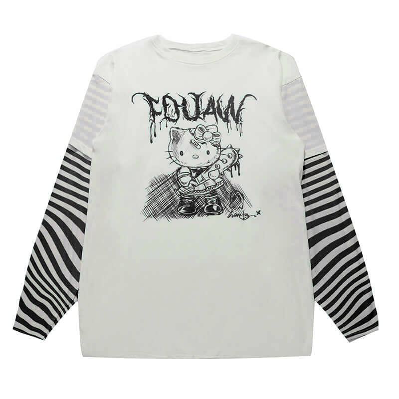 T-shirt a maniche lunghe Hello Kitty