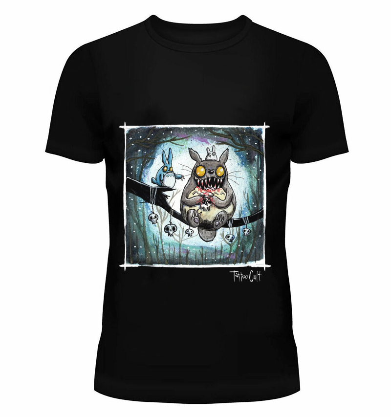 T-shirt Tatoo Cult Totoro zombie & friends