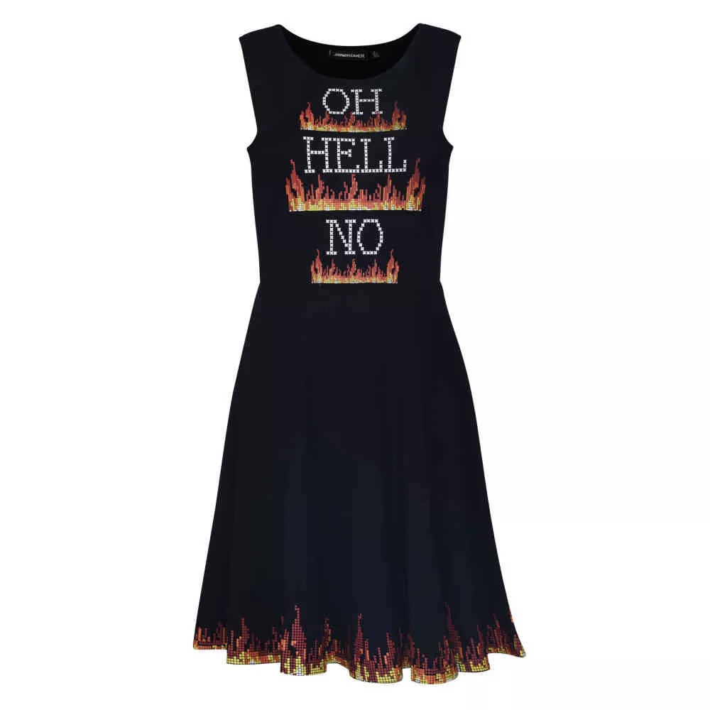 Vestito scritta fiamme