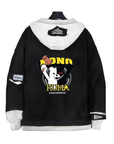Giacca Denim Nera Monokuma Modello 1