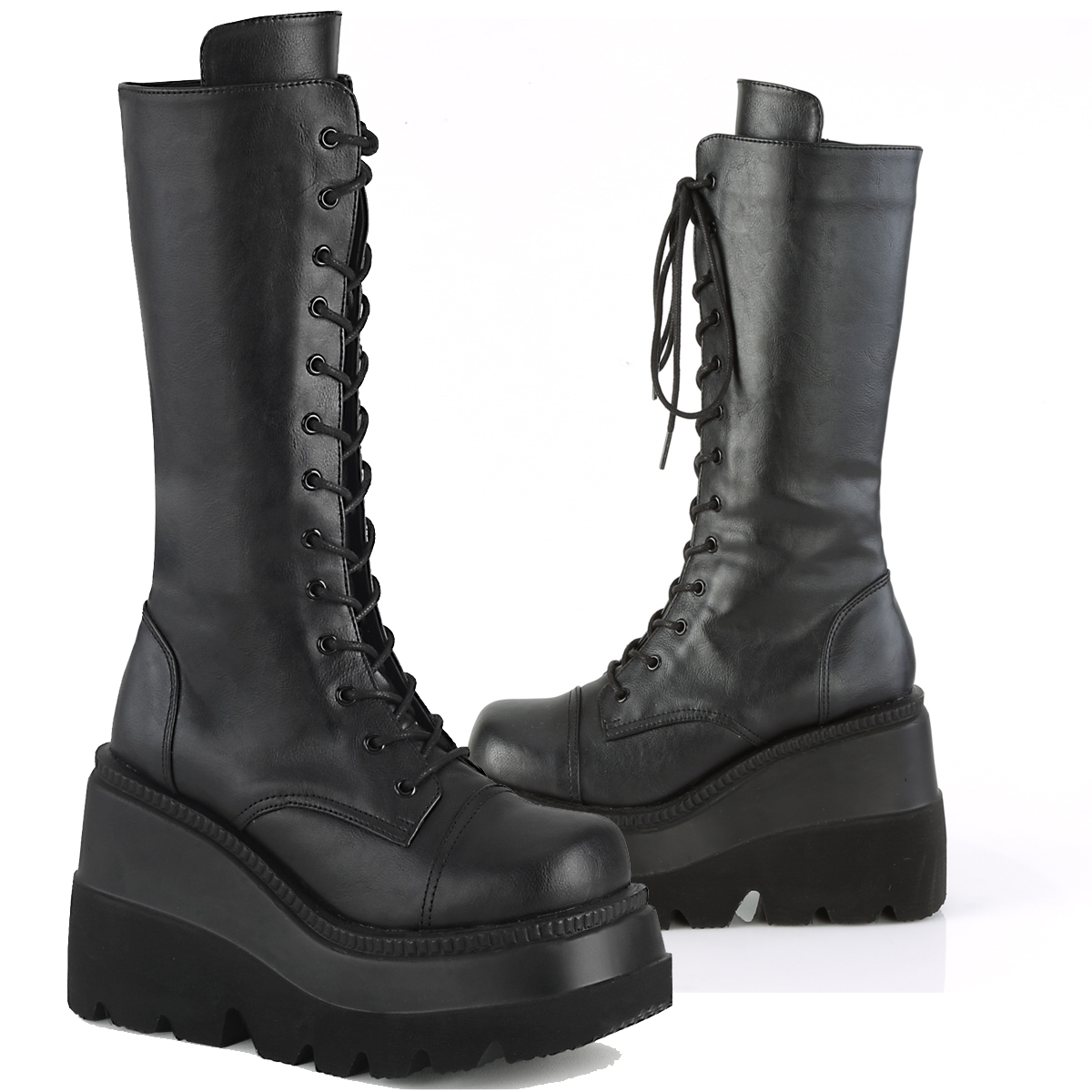DEMONIACULT SHAKER-72 Black Vegan Leather