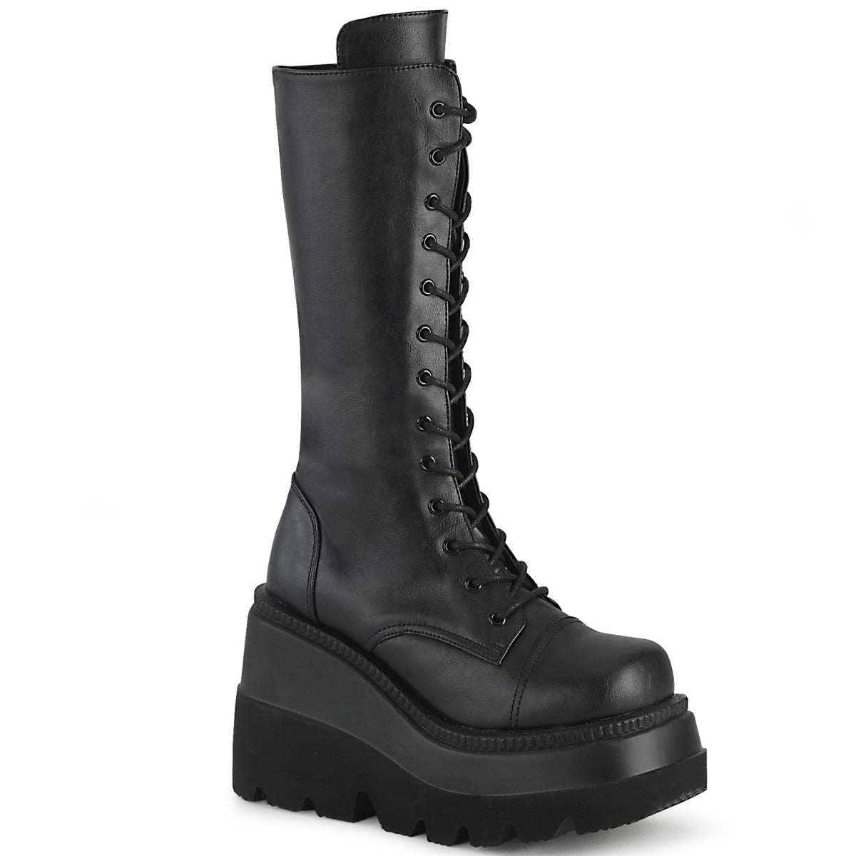 DEMONIACULT SHAKER-72 Black Vegan Leather