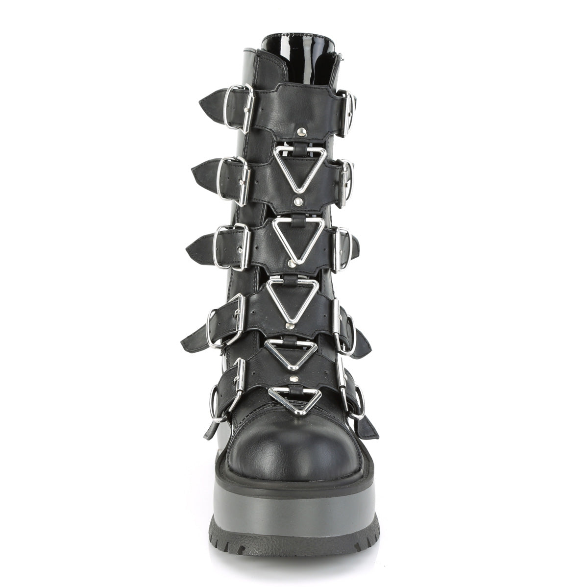 DEMONIACULT SLACKER-160 Black Pvc Vegan Leather