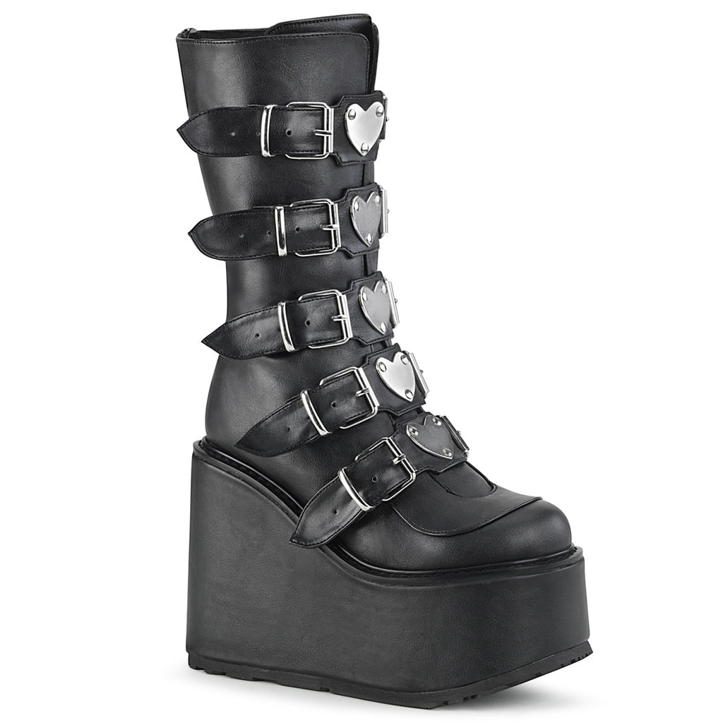 DEMONIACULT SWING 230 Black Vegan Leather