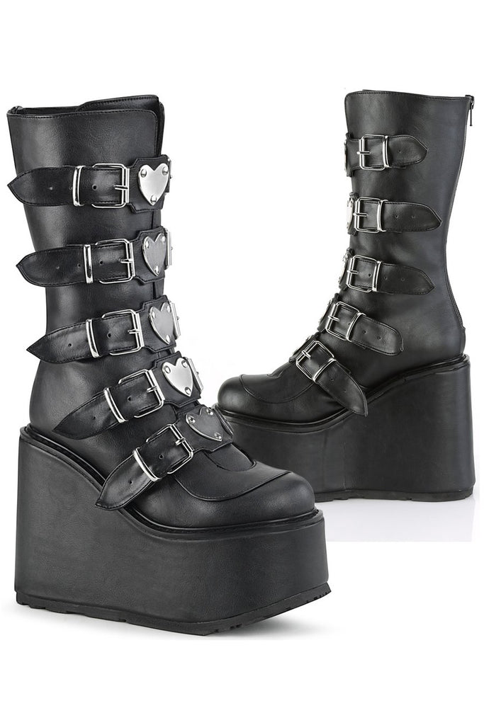 DEMONIACULT SWING 230 Black Vegan Leather