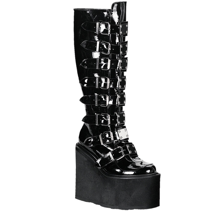 DEMONIACULT SWING-815 Black Lucid Veagen Leather