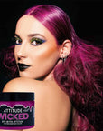 Attitude Hair Dye - Tinta per capelli Wicked Purple, vegana, non testata sugli animali