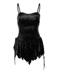 Vestito Goth corto ciniglia