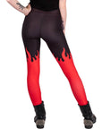 Leggings a vita alta Red Hot Fire