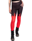 Leggings a vita alta Red Hot Fire