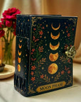 Leatherooze - 🌙✨ Grimorio in Pelle con Fasi Lunari Libro di Stregoneria 5x7 pollici
