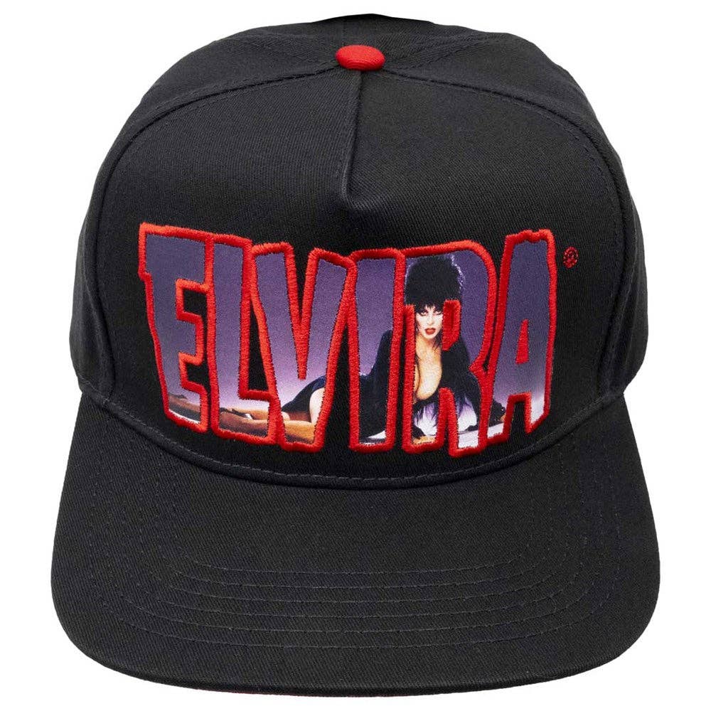 Kreepsville - Elvira Lay Down Logo Cappello Rosso