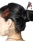 Kreepsville - Bacchetta per Capelli con Goccia di Sangue Cleaver
