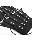 Punk rave corsetto con rivetti