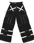 Pantaloni Cargo Black & White Skull