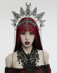 Punk rave copricapo vampiresco o diadema con catene