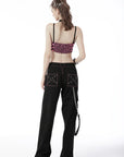 Rebel fashion danger bear metal studded baggy trousers "Dark in Love"