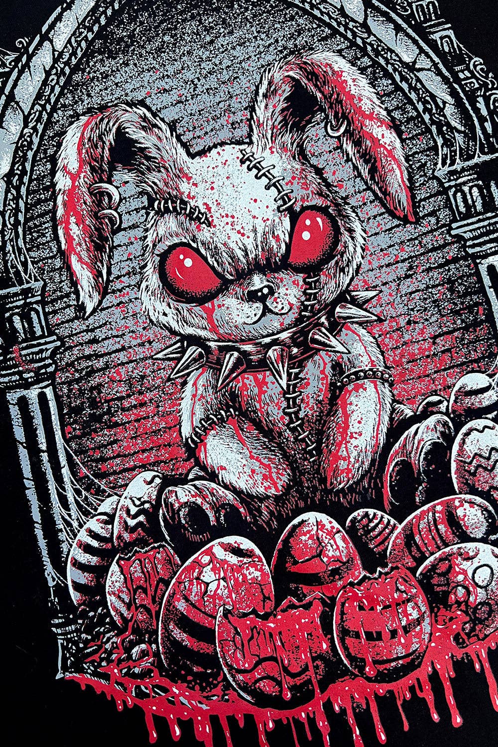 vampirefreaks - Maglietta con coniglietto pasquale insanguinato