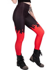 Leggings a vita alta Red Hot Fire