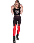 Leggings a vita alta Red Hot Fire