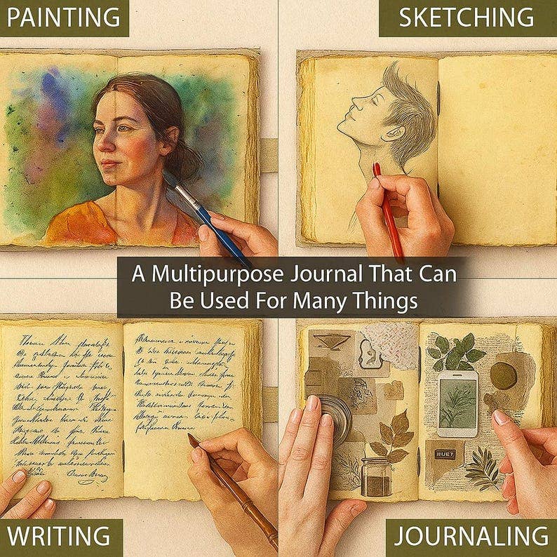 Leatherooze - Diario Grimorio in Pelle delle Fate – Libro di 200 Pagine