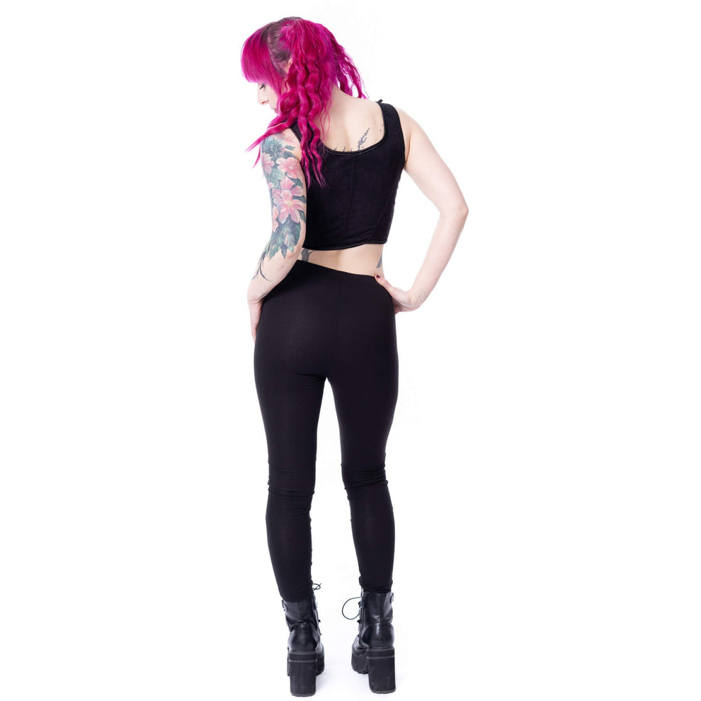 Vixxsin  - Umbrae Leggings con lacci e borchie