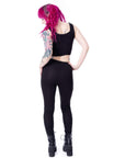 Vixxsin  - Umbrae Leggings con lacci e borchie