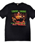 Rock Off T-shirt Marilyn Manson: American Family (Black) (Back Print)