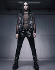 Pantalone goth nero in vinile