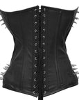 Corsetto Overbust Steampunk in Ecopelle con borchie a punta(sartoriale)