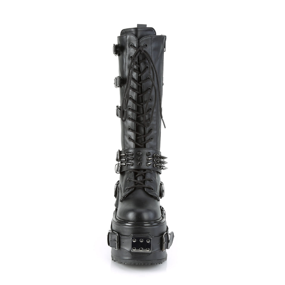 DEMONIACULT SWING 327  Black Vegan Leather