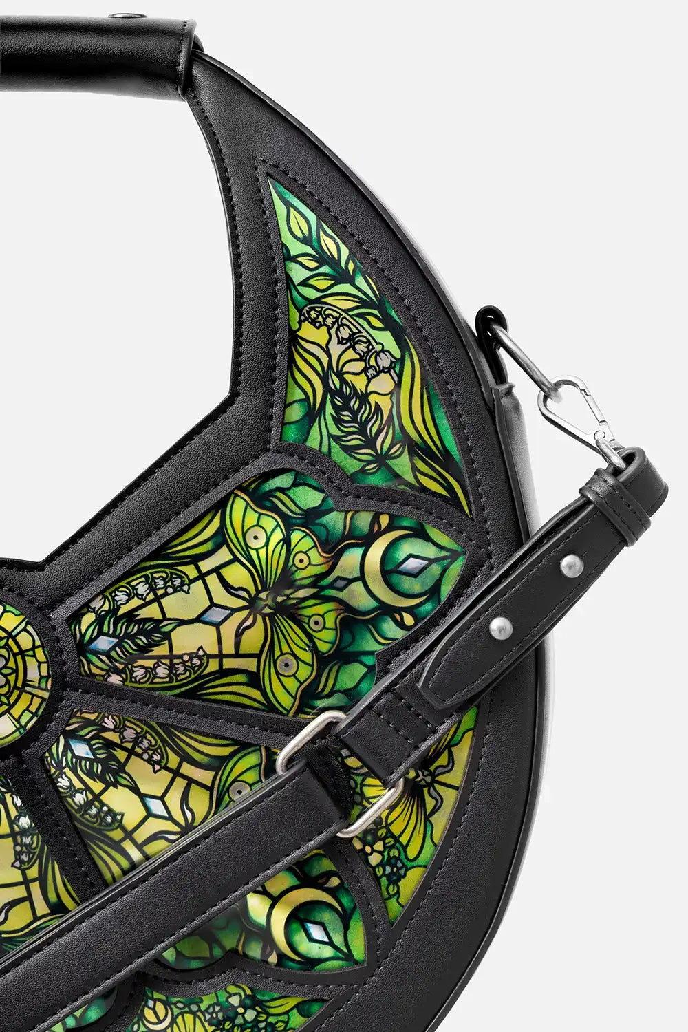 RESTYLE BORSA A TRACOLLA BOTANICAL GREENHOUSE BAG - BLACK