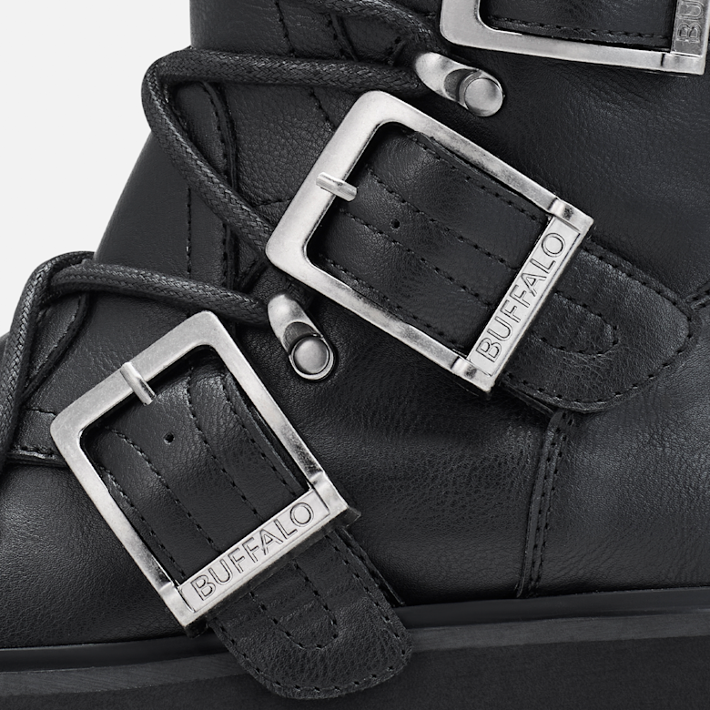 Buffalo-BRAKE BIKER HI - VEGAN NAPPA