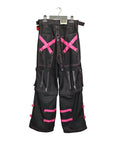 Pantalone Cargo cybergoth teschio rosa