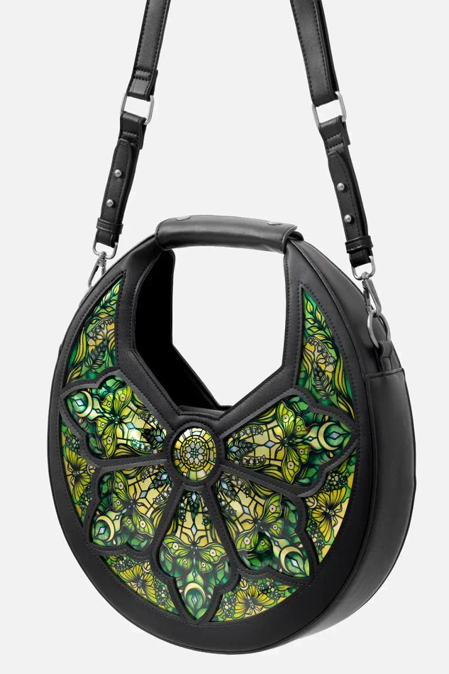 RESTYLE BORSA A TRACOLLA BOTANICAL GREENHOUSE BAG - BLACK