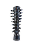 DEMONIACULT SWING-815 Black Holographic Patent Vegan Leather