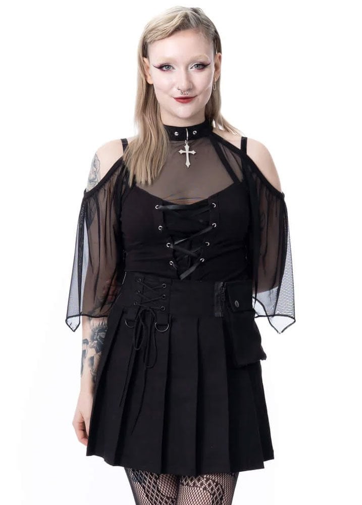 Chemical Black - Gonna plissettata Desdemonia