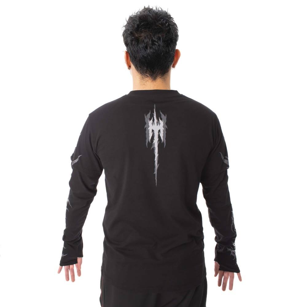Heartless - Maglione Akumu Top (Black/Grey)
