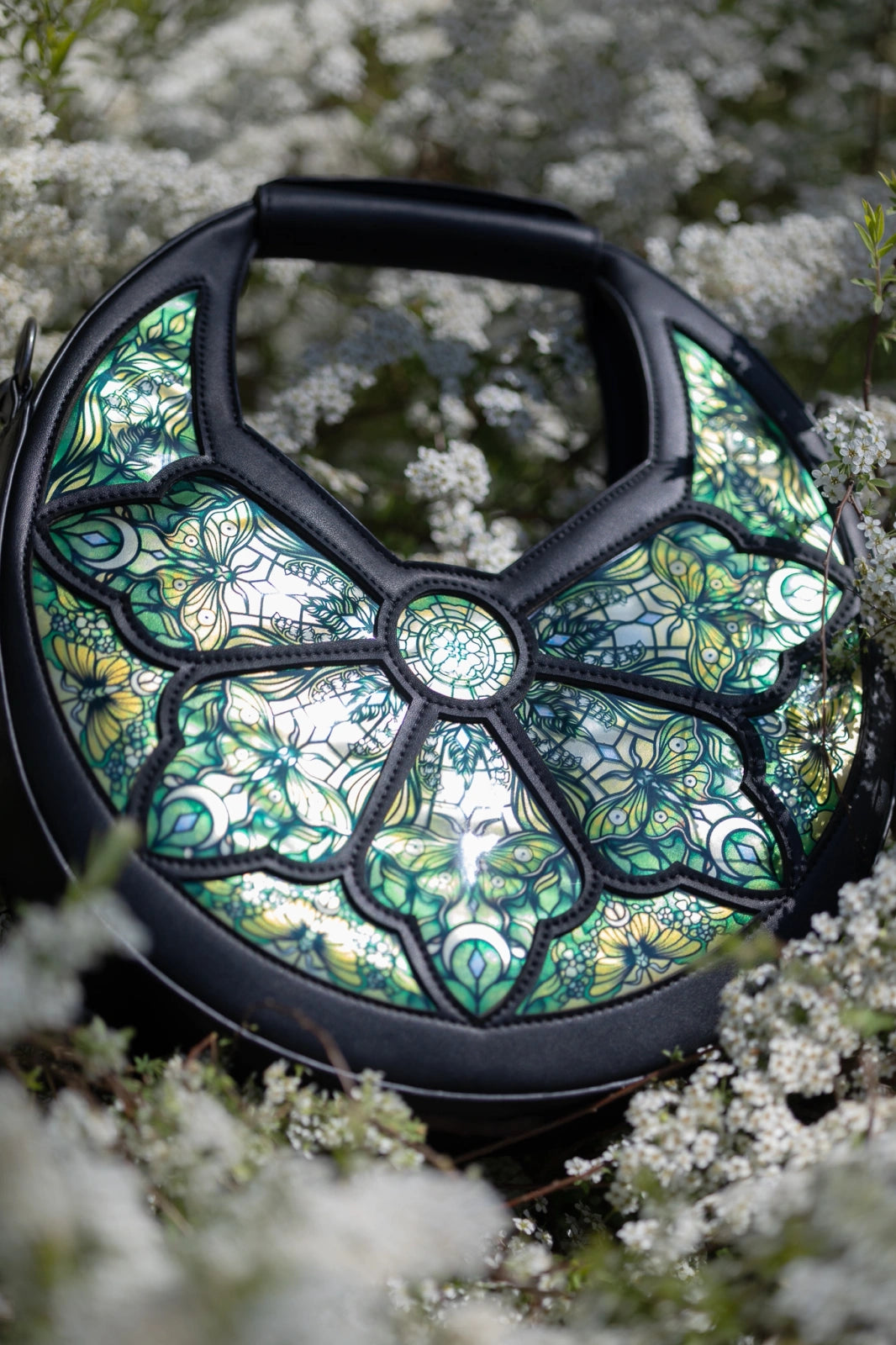 RESTYLE BORSA A TRACOLLA BOTANICAL GREENHOUSE BAG - BLACK